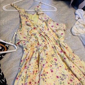 Yellow flower dress